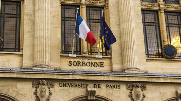 Facade of Sorbonne Universite de Paris, Sorbonne University